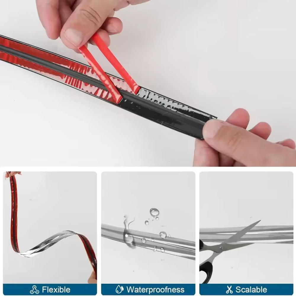 1pc 118.11inX0.79in Background Wall Decoration Tape Wall Corner Protector Molding Styling Trim Sticker Door Window Trim Strip