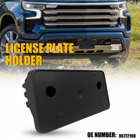 For - SILVERADO FRONT BUMPER LICENSE PLATE HOLDER NEW GM # 86772168