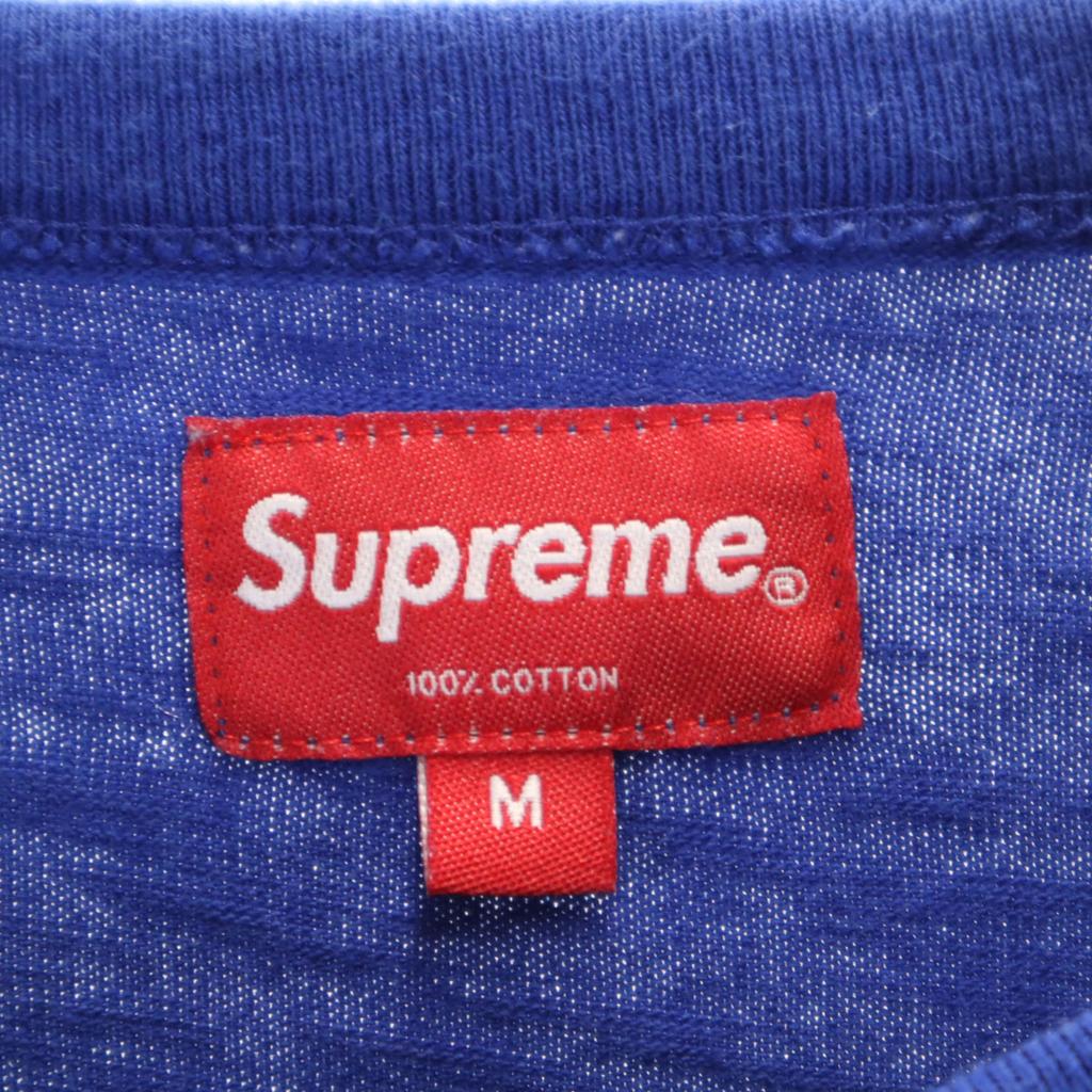 Supreme Pánské tričko s krátkým rukávem M modré Použité