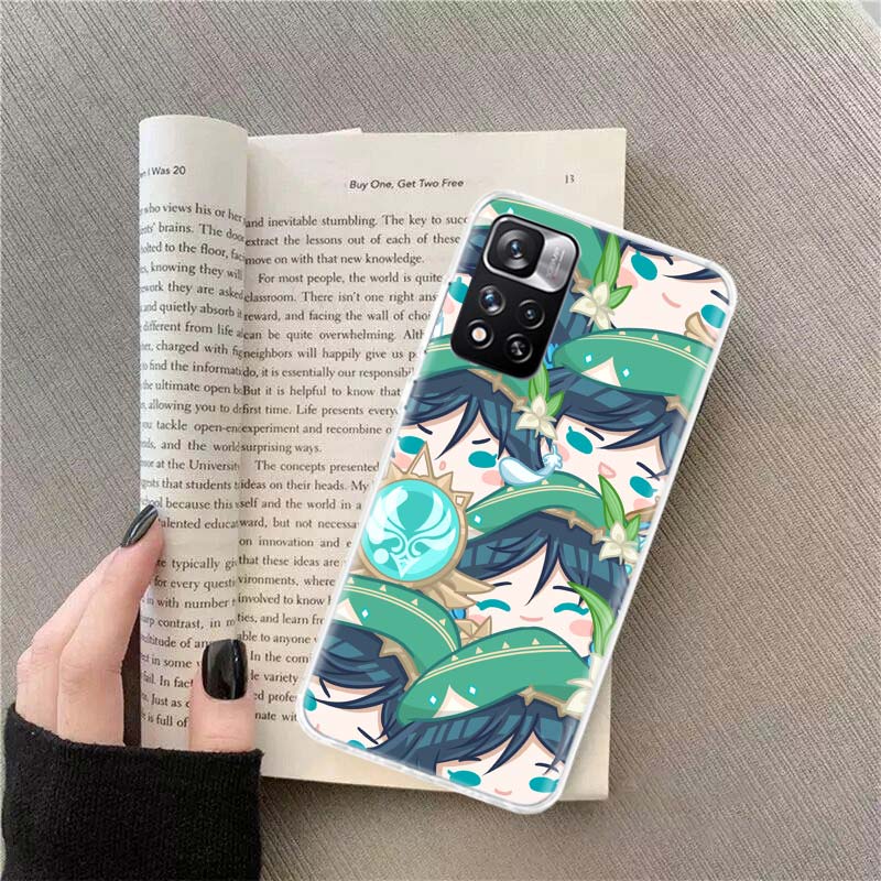 

Cute Cartoon Genshin Impact Phone Case For Xiaomi Poco X4 F4 GT X3 NFC X5 X6 X7 Pro 5G M5 M5S M3 F5 Mi F6 F3 F2 F1 Cover Coque F Xiaomi Poco X7 Pro5G