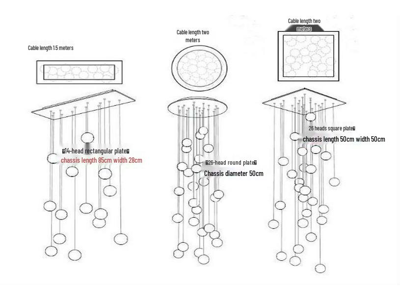 Modern LED Meteor Shower Chandelier for Duplex Villas - American Cherry Crystal Glass Staircase Light