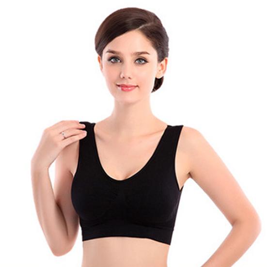 Women Fashion Comfort Seamless Traceless Yoga Wirefree Sports Jogging Vest Bra