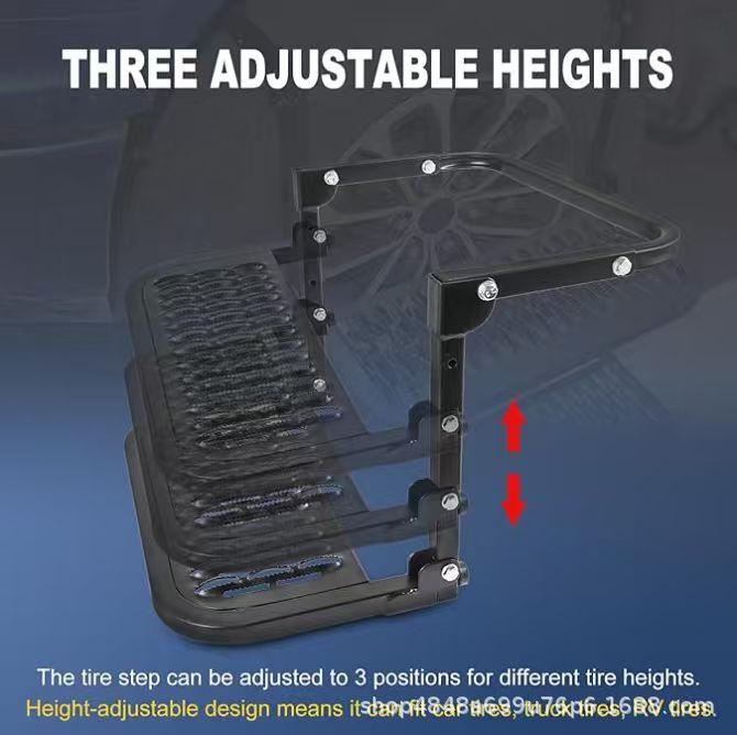 Tire Tread Car Climbing Ladder Pedal Tire Tread Step - Anti-Slip Steel Plate