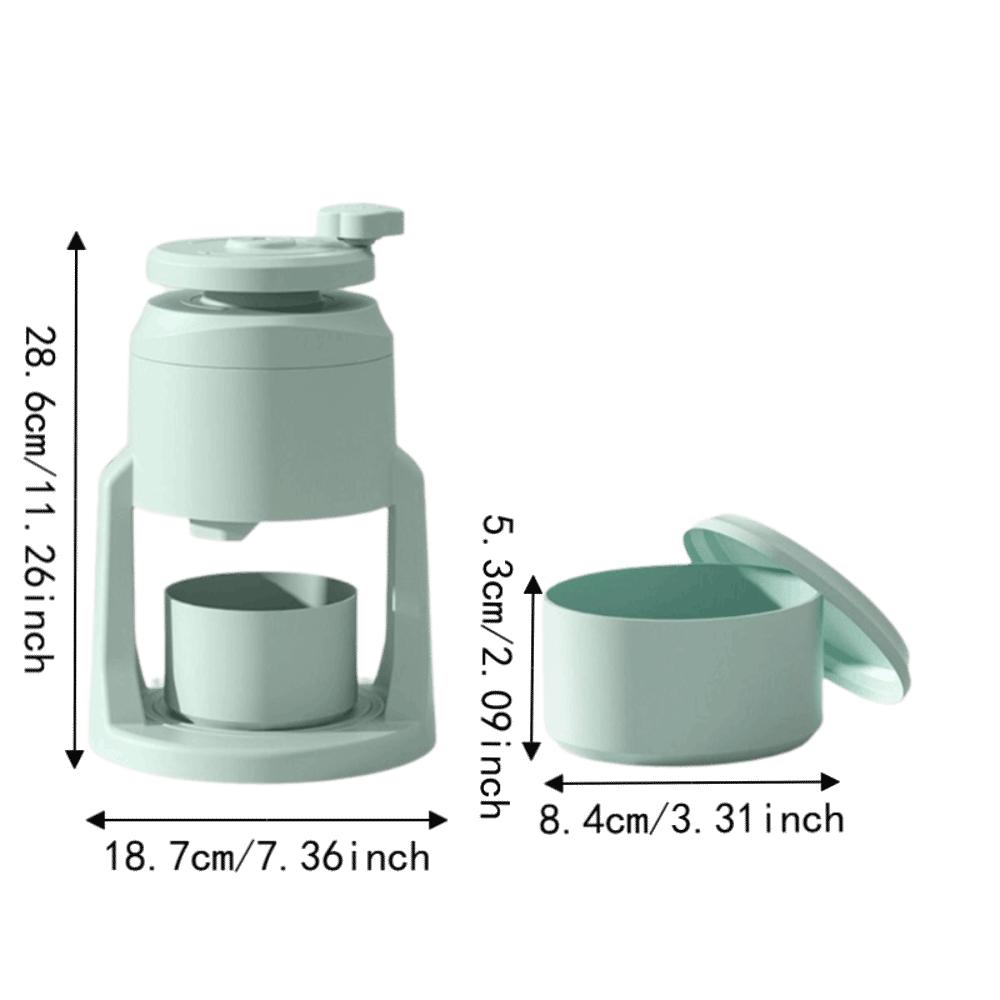 Compact Manual Shaved Ice Machine Portable Ice Slush Machine Ice Cream Machine Children Use