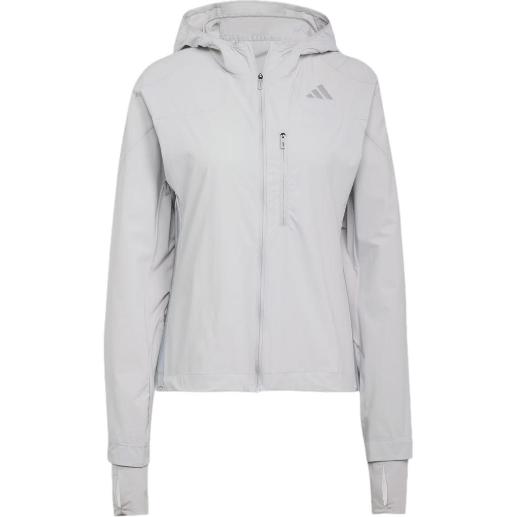 Adidas Womens Running Hakone Limited Edition Sports Slim Fit Hooded Jacket Women Jacket Light-Gray JM7902