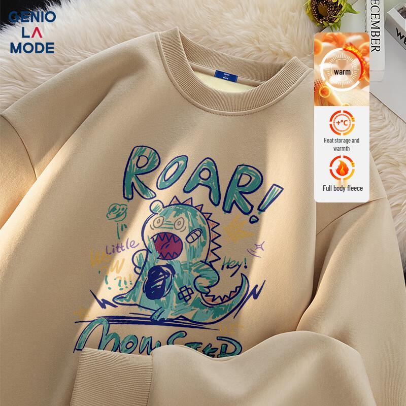 GENIOLAMODE Men's Warm Fleece-Lined Sweatshirt