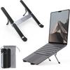 Bi-foldable Foldable & Portable Laptop Aluminum Stand for Desk and Car Lightweight Tablet Stand for Business Travel