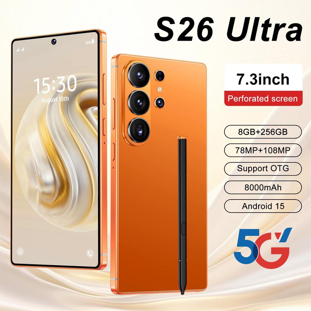 2026 S26Ultra Android Smartphone: Large Screen with Built-in Pen