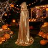 Party-Umhang für Erwachsene Glänzendes Kapuzenumhang schillernder Ganzkörper-Umhang funkelnd Unisex Vielseitige Farbe Halloween Maskenball Mardi Gras Kostüm Fantasy