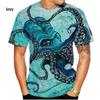 3D Printing Sea Animal T Shirt Men Women Funny Marine Life Pattern Tees Summer Fashion Casual Short-Sleeve Cool Top Kid T-Shirts