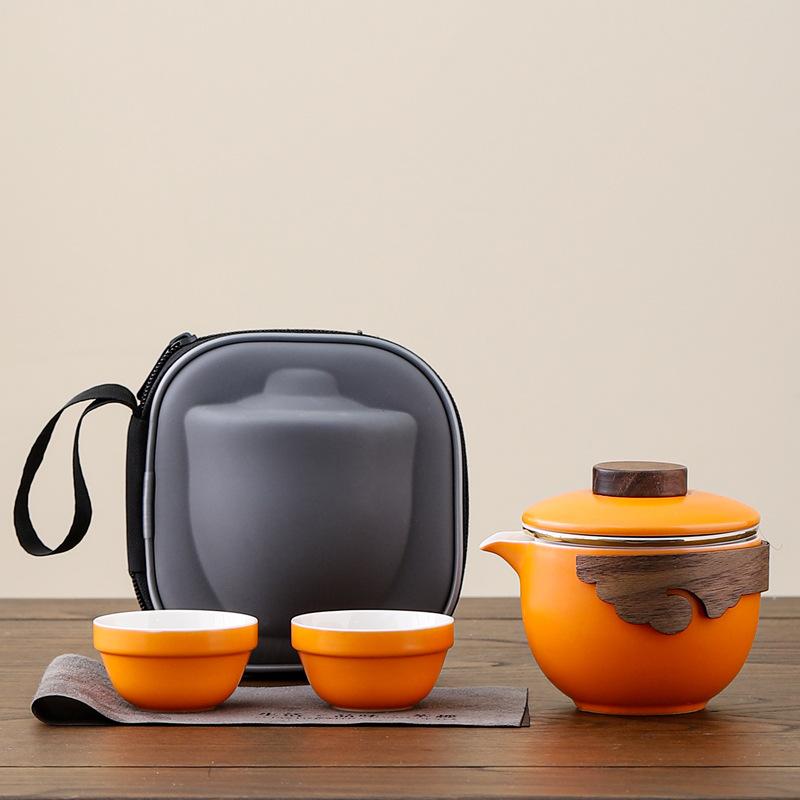 Ceramic Hand Grab Pot Kuaike Cup Portable Travel Tea Set Business Gifts Opening Event Souvenirs