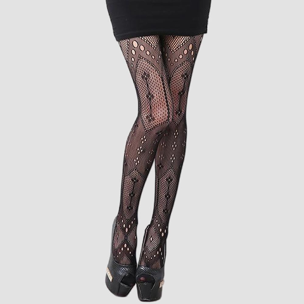 

Stockings For Women Sexy Women s Pantyhose Dot lrregular Pattern Black Thigh Socks Temptation Lolita Stockings One Size чорний