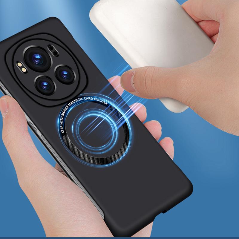 Frameless Matte Magnetic PC Case For Honor Magic 6 5 4 3 Magic6 Magic5 Pro Car Adsorption Shockproof Wireless Charging Case Casing Cover Shell