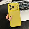 Fluorescent Color Glossy PC Phone Case For iPhone 17 16 15 14 13 Pro Max Lens Camera Touch Button Protective Shockproof Cover