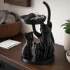 Decorative Cat Jewelry Tray Cartoon Desktop Ring Holder Large Capacity Key Tray  Bedroom Decor
