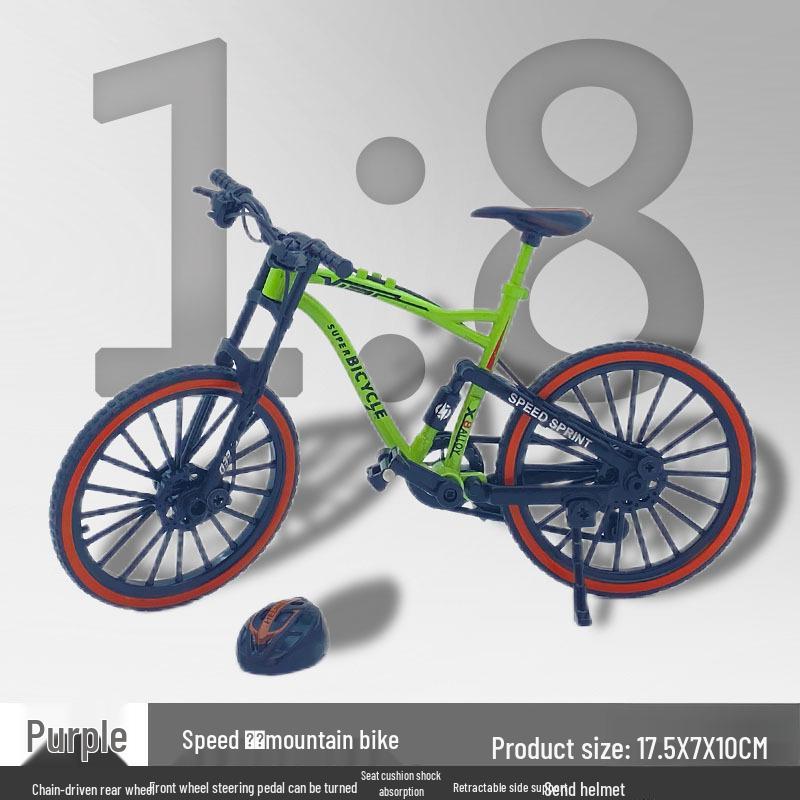 TikTok Alloy Softtail Mountain Bike Model Toy