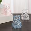 Bear-Shaped Candy Box Large Capacity Clear Plastic Storage Container Reusable Decorative Candy Storage Jar
