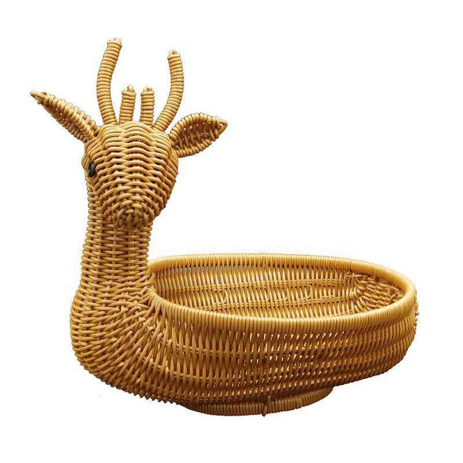 Cesta de Armazenamento Cesta de Frutas Estante de Mesa de Centro para Sala de Estar Criativa Moderna Casa Plástico Cestas de Vime Decorativas de Mesa