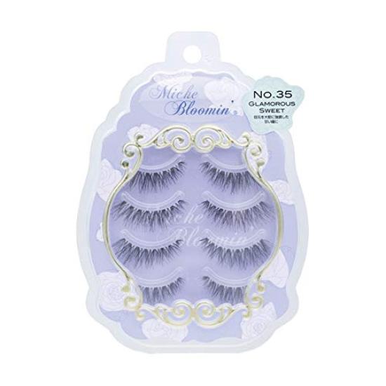 

Mish Bloomin False Eyelashes 35 Glamorous Sweet 4 pairs No. чёрный