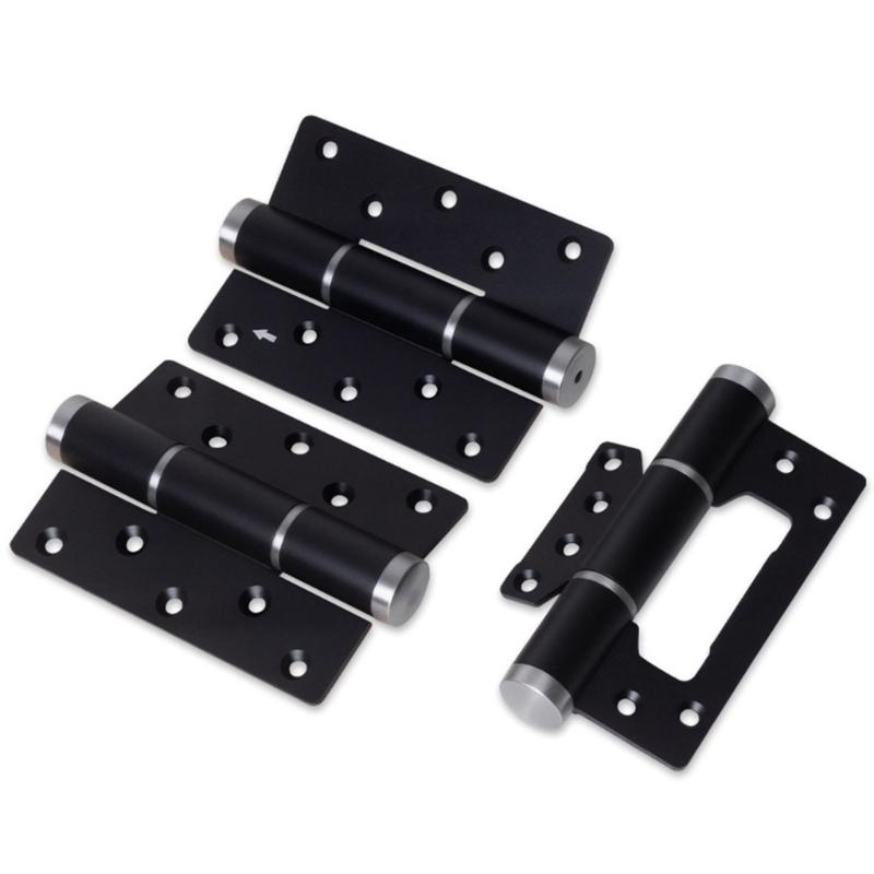 Aluminum Alloys Door Closing Device Automatic Door Closer Concealed Door Hinges Hardware Soft Closing Door Stop