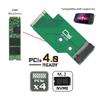 Xiwai NGFF NVMe 22x42mm To 22x80mm Male To Female Expansion SSD Legion Compatible with Game Boy PCI-E 4.0 M-Key Adapter, Go,