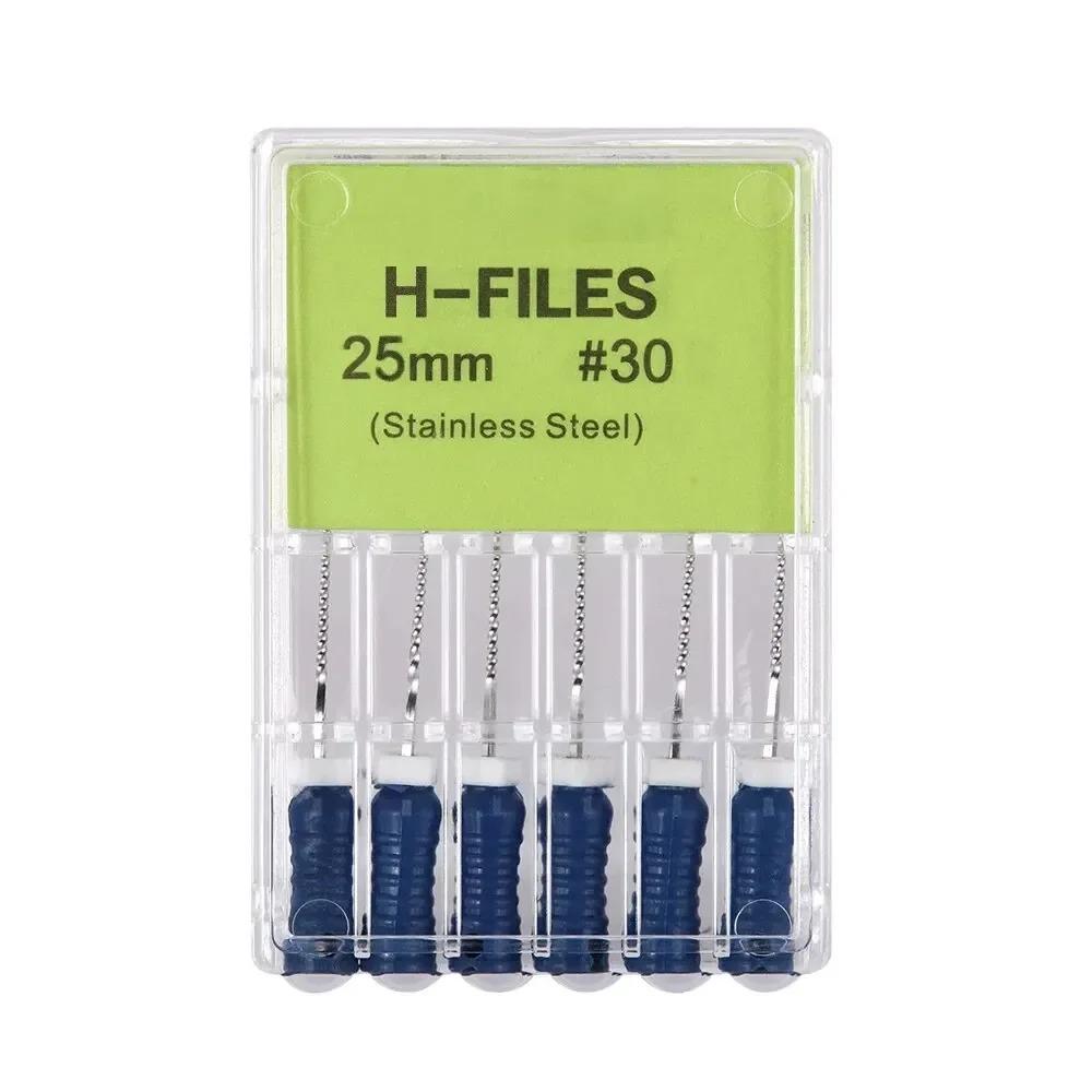 High Quality Dental H- Files Stainless Steel Hand Use Root Canal H File Endodontic Treatment File for Dentistry Instrument