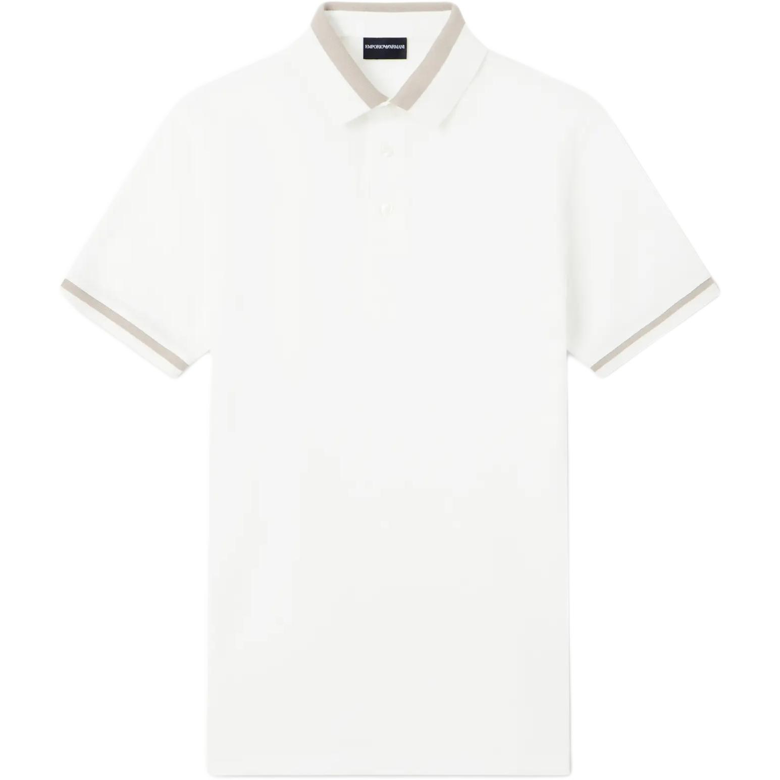 

Emporio Armani Color Blocked Shoulder Polo Shirt With Contrast Trim Men tops EM005798-AF12955-U0003 S