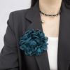 Elegant Korean Style Big Size Cloth Camellia Flower Brooch For Women Girls Fashion Classic Party Wedding Corsages Pin Gift