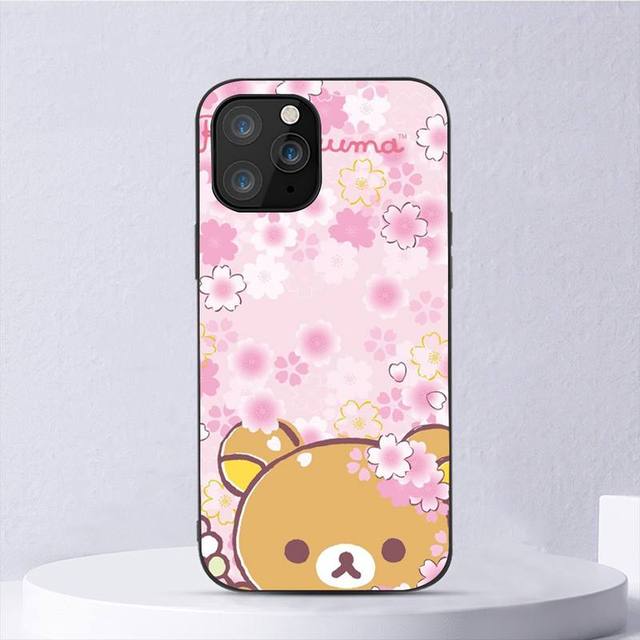 

Милый чехол для телефона с медведем Рилаккума для Iphone 11 12 Mini 13 14 Pro Xs Max X 8 7 6s Plus 5 Se Xr Shell iPhone11