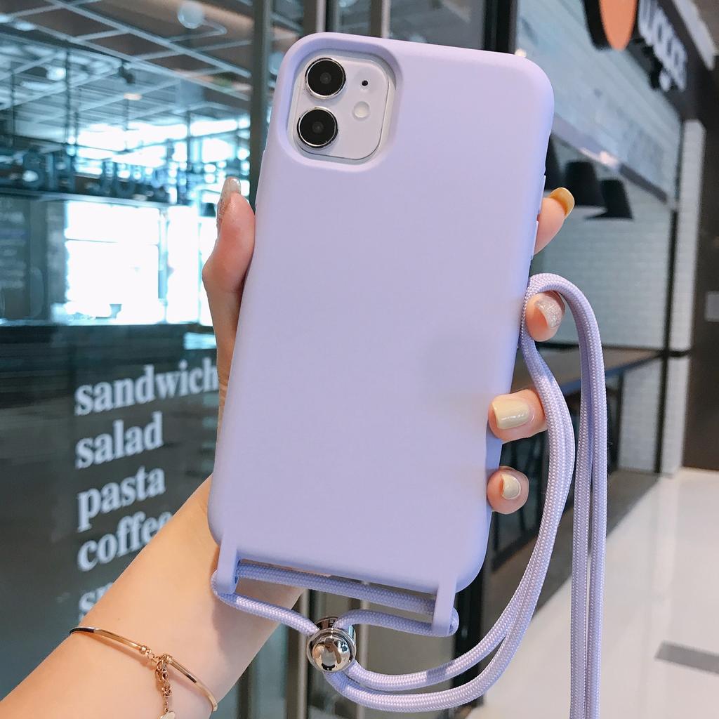 Applicable To Apple 13PROMAX Mobile Phone Case, Lanyard Case, Thickened Silicone iPhone13PRO Mobile Phone Case 14PROMA.
