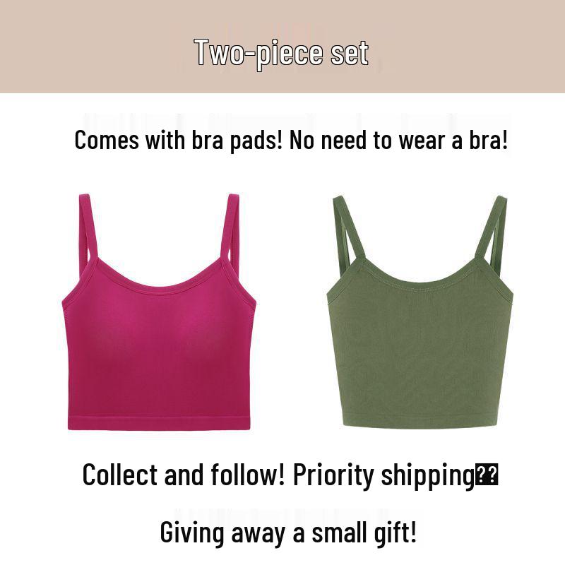 Women's Spicy Summer Slim Fit Backless Camisole with Chest Pads