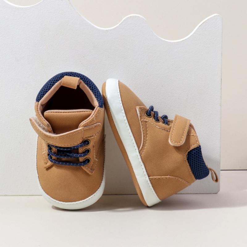 Младенческая детская обувь на плоской подошве повседневная обувь на шнурках детские — фото 5