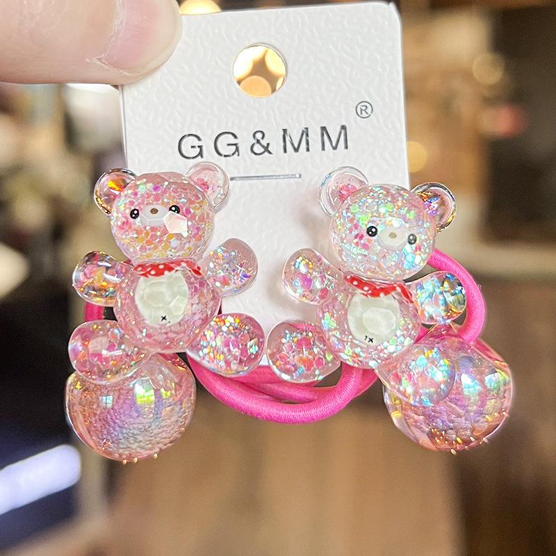 2 Pieces New Cute Luminous Bubble Princess Headwear Kids Elastic Hair Bands Children Hair Ropes Girls Hair Accessories