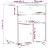 Printer Stand Artisan Oak 60 x 48 x 74 cm Particleboard