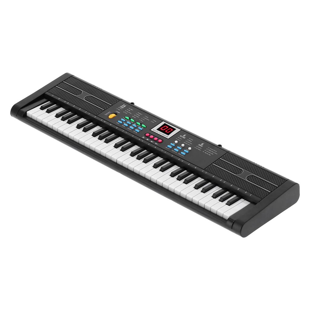 Keyboard Piano 61 Keys Instrument Electric with USB Microphone for Kids Beginner MQ6187