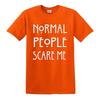 Normale Leute machen mir Angst T-Shirt lustig Goth Rock Punk Geschenk Neuheit Oberteil Tee