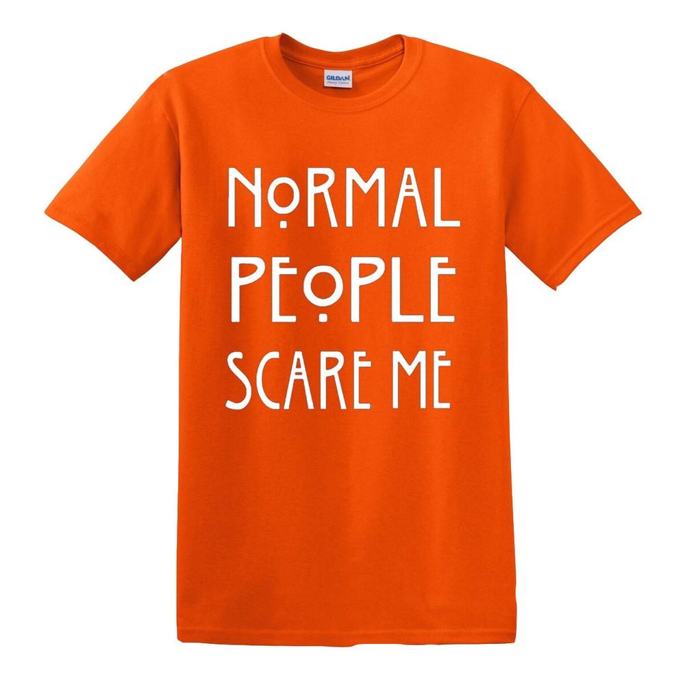 Normale Leute machen mir Angst T-Shirt lustig Goth Rock Punk Geschenk Neuheit Oberteil Tee