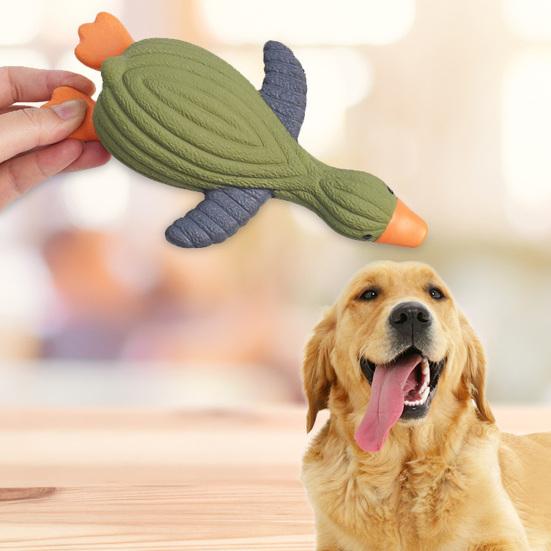 Indestructible Dog Toys for Indoor Play Latex Duck Toy, Squeaky Chew Wild Shape, Safe Small Dogs Puppy Teething Toy Aggressive Chewers, And