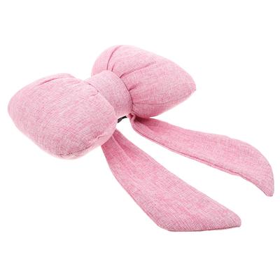 Bowknot Car Headrest Pink Cute Butterfly Bow Neck Pillow Ergonomic Support Auto Lumbar Cushion Adjustable Height Car Seat