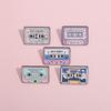 Character Charming Cartoon Alloy Brooch With Geometric Design For Personalized Fashion Accessories