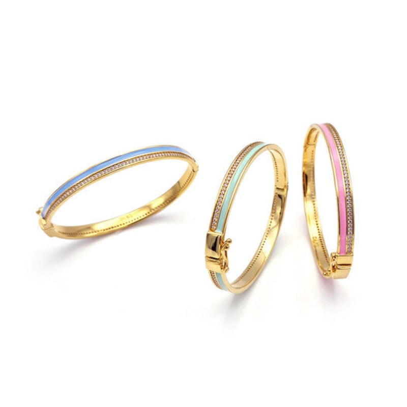 TANI by MINETANI Regenbogen Emaille Armreif