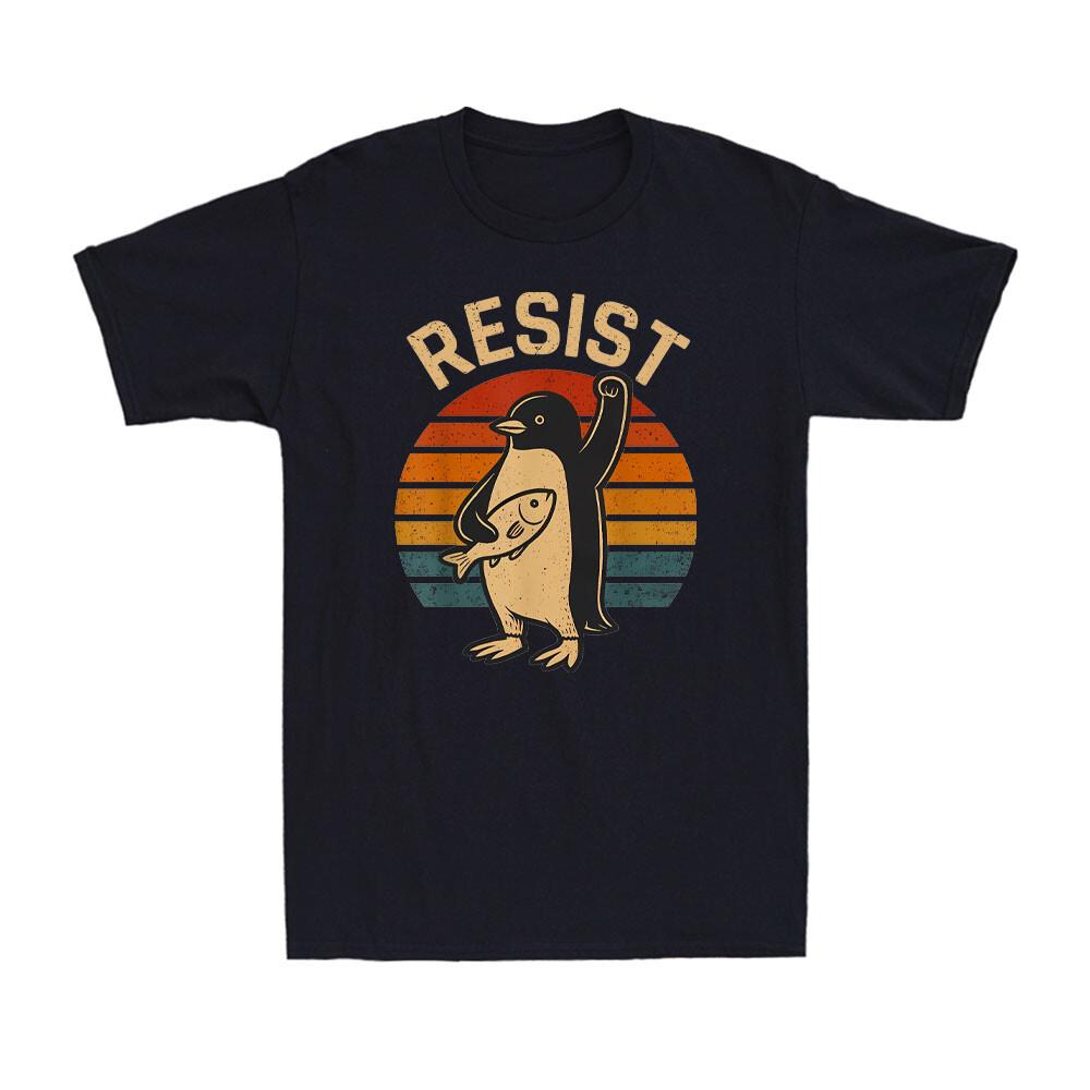 Penguin Resist Penguins Protest Against Tariffs Protest Gift Men s T-Shirt M