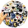50 New Graduation Season Graffiti Stickers Decorate Ipad Suitcase Notebook Diy Waterproof Sticker