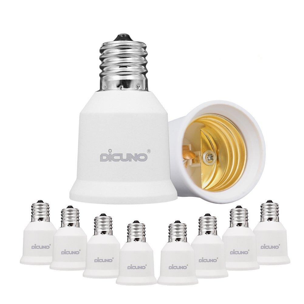 

DiCUNO E17 to E26 Base Adapter, Heat Resistant, Pack of 10
