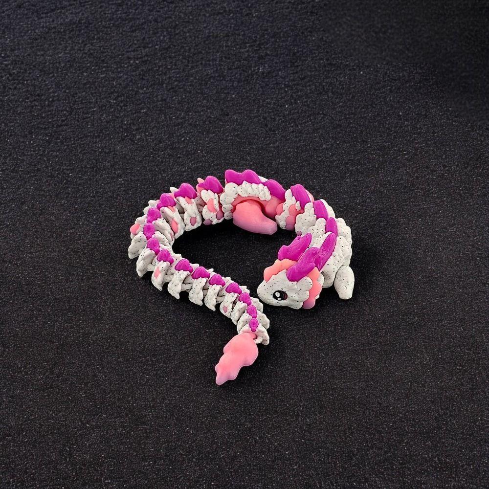 Home Office Drachenmodell Spielzeug Bewegliche Gelenke Drachen Actionfigur 3D-gedruckter Drache Schreibtischornament