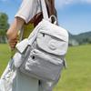 Simple Solid Color Backpack for Women 2025 New Large-capacity Versatile Student Class Schoolbag Short Trip Backpack for Women