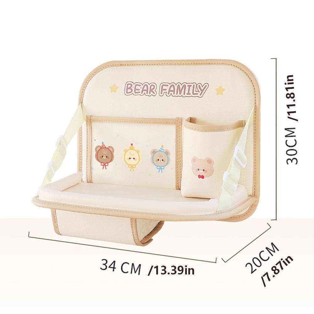Large Capacity Foldable Car Backseat Table Food Tray Car Work Dining Table Car Organizer