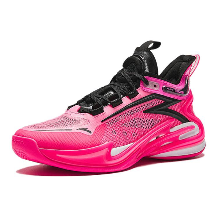 Anta Comode Scarpe da Basket Basse Antiscivolo per Bambini Sneaker per Bambini Rosa Nero 312421122-5