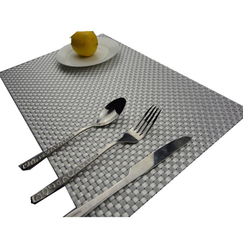 1 Stk. PVC Gewebtes Platzset Untersetzer Getränk Wein Bambus Esstisch Platzmatte Küchendekor