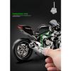 1/9 Scale Simulation Spray Kawasaki H2r Motorcycle Model Simulation Alloy Locomotive Toys Model Boy Car Collection Miniature